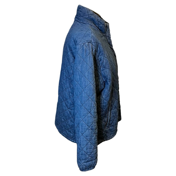 Women's Old Navy Lightweight Diamond Cotton Quilted Jacket, XXL, Blue - Picture 11 of 16